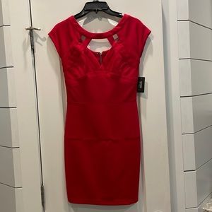 NWT GUESS cut out red dress